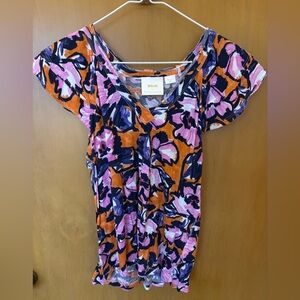Maeve Multicolor Floral Women's Top